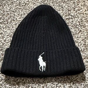 Polo by Ralph Lauren Black Knit Hat